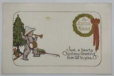 1907-1915 A Joyous Xmas Postcard Drummer Boy Under Christmas Tree picture