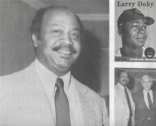 Vintage Larry Doby And Frank Lautenberg US Senate Campaign Paper 1982 New Jersey picture