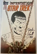 Gordon Purcell Original Zombie Spock Sketch SIGNED Infestation #1 RI-B Star Trek picture