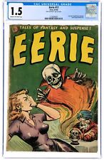 Eerie #17 CGC 1.5 Pre-Code Horror, Good Girl Art, Skull Cover, Avon 1954 picture