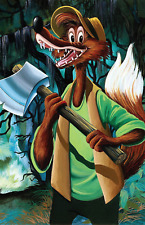 Splash Mountain Brer Fox w Axe Queue Painting Walt Disney World Disneyland Print picture