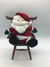 Plush Santa Claus Doll Sitting In Chair (Doll 8 Inches/ Chair 9 Inches) picture
