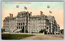 c1910s State War and Navy Building Washington Eisenhower Office Antique Postcard picture