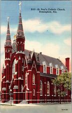 Postcard St. Paul’s Catholic Church, Birmingham, Alabama (1228) picture