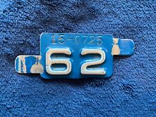 1962 Montana Lake County License Plate Tab picture