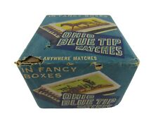 Ohio Blue Tip Matches, 1963, Sealed Box of 10 Books, Wadsworth Ohio Sports Ships picture