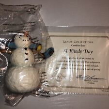 Lenox Snowman A Windy Day New In Box Vintage Lynn Bywaters picture