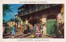 Old New Orleans in Chicago Railroad Fair Illinois vintage unposted picture