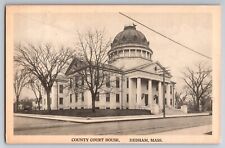 Norfolk County Court House Dedham MA Unposted Postcard picture