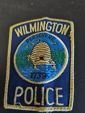 Vintage Wilmington Police North Carolina NC Patch Old Style Sewn 4 1/2 Inches  picture