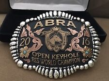 VTG 2016 ABRA American Buckskin World Champion Open Keyhole Trophy Belt Buckle picture