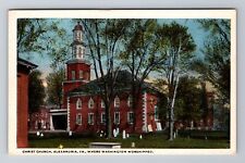 Alexandria VA-Virginia, Washington Worshipped, Christ Church, Vintage Postcard picture