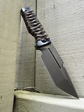 Zu Bladeworx Ultralight Tanto with Custom Leather Holster And Scales picture