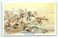 Montana CM Russell Battle of the Redman Sketch Artist Postcard 1952 #4     pc94 picture
