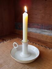 Lenox Federal Chamberstick Candlestick Ceramic Holder with Finger Ring picture