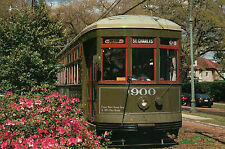 New Orleans Streetcar, Louisiana, St. Charles Avenue, # 900, Trolley -- Postcard picture