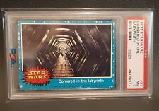 1977 Topps Star Wars PSA 7 NM Card #37 CORNERED IN LABYRINTH  SERIES 1 BLUE READ picture
