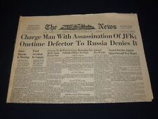 1963 NOVEMBER 23 THE NEWS - CHARGE MAN OF ASSASSINATION OF JFK - NP 1847P picture