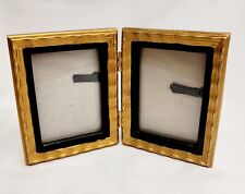 Double Hinged Modern Scallop Gold Black Frame 2 X 3 picture
