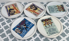 Lot of 5 TCM Drink Coasters Turner Classic Movies Pottery Barn picture