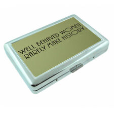 Well Behaved Women Em1 Silver Metal Cigarette Case RFID Protection Wallet picture