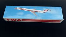 Rare TWA Trans World MD-83 N931TW Plastic Model Kit Airplane Jet Unbuilt MIB 8” picture