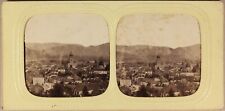 FRANCE Remiremont Panorama c1865 Photo Stereo Diorama Vintage Albumin  picture