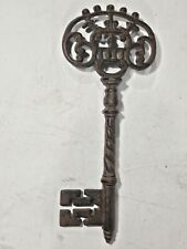 Vintage Large Cast Iron Decorative Key picture