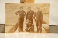 Italian Military Snapshot Photo, 4 Italian Soldiers Pre WWII Photo picture