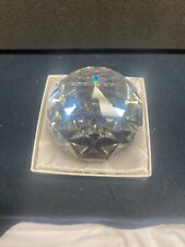 Rare Swarovski Crystal Ltd Edition Paperweight CRYSTAL CAL--60MM ROUND --W/BOX picture