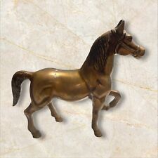 Vintage Solid Brass Horse Statue Sculpture Figurine Equestrian Dressage Decor picture