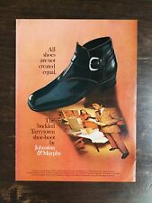 Vintage 1971 Johnson & Murphy Tarrytown Shoe-Boot Full Page Original Ad 823 picture