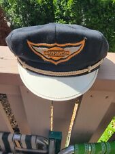 Vintage Harley Davidson Captain's Hat Sz 7.25  picture