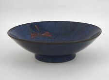 Japanese Blue Dragonfly 9¾” Pasta Salad Soup Bowl picture