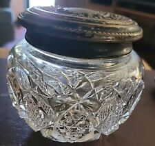 Vintage/Antique? Cut Glass Vanity Dresser Powder Jar picture