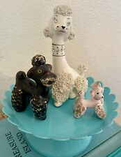3 Vintage Japan Spaghetti Poodle Figurines Relco picture