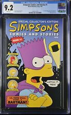 🔑🔥🔥🔥Simpsons Comics and Stories 1 Bongo Groening Bart CGC 9.2  150018 picture