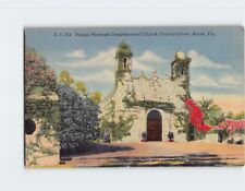 Postcard Unique Plymouth Congregational Church, Coconut Grove, Miami, Florida picture