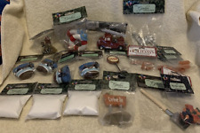 24 Pc Lot Miniature Winter & Garden Figurines For Crafting Projects - NEW picture
