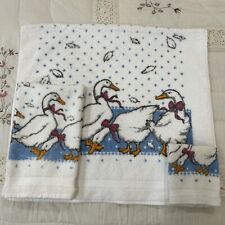 Vintage 80s/90s Country Duck Goose 3 Piece Towel Set R A Briggs Made In USA picture