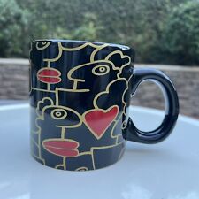RARE Artist Thierry Noir Berlin Germany Cartoon Faces Mug Cup Collectible mug picture