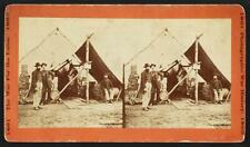 Photo of Stereograph,Commissary Tent,American Civil War,Crude Chimney,c1865 picture
