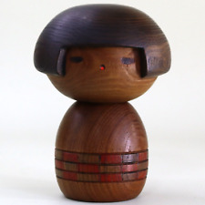 Japanese Old Kokeshi   Japanese Traditional wooden doll　~signed Sanpei Yamanaka picture