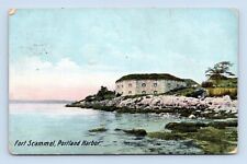 Fort Scammel Portland Harbor Maine ME 1908 DB Postcard Q6 picture