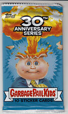 2015 TOPPS GARBAGE PAIL KIDS 30TH ANNIVERSARY SEALED RETAIL PACK 10 STICKER CARD picture