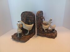 Vintage Heavy Geese Bookends, French Country picture