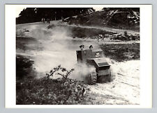 1980s Vintage Aldershot Tank Demonstration Postcard, Continental picture