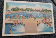 Municipal Bathing Beach, Riverside Park, Wichita, Kansas Linen picture