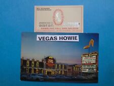 VEGAS HOWIE  Silver Slipper Photo Business Card Bill Schafer Manager Nevada 1988 picture