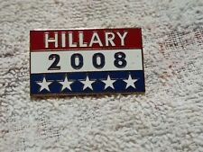 Hillary Clinton 2008 Presidential Election Enamel Campaign Lapel Pin picture